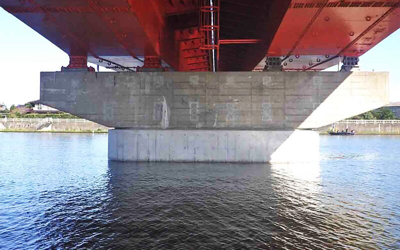 鰐川橋(P3橋脚)耐震補強工事